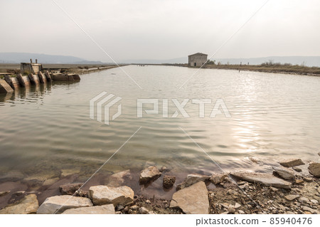 Abandoned salt pan house at Secovlje Saltpans Natural Park Abandoned salt pan house at Secovlje Saltpans Natural Park 85940476