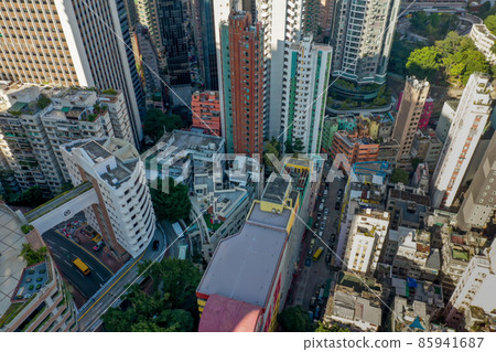 skyscrapers in a modern city, wan chai, hong kong  1 Dec 2021 85941687