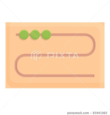 Montessori ball game icon cartoon vector. Wood toy 85941985