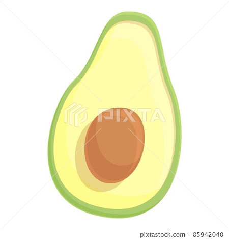 Avocado icon cartoon vector. Green guacamole 85942040