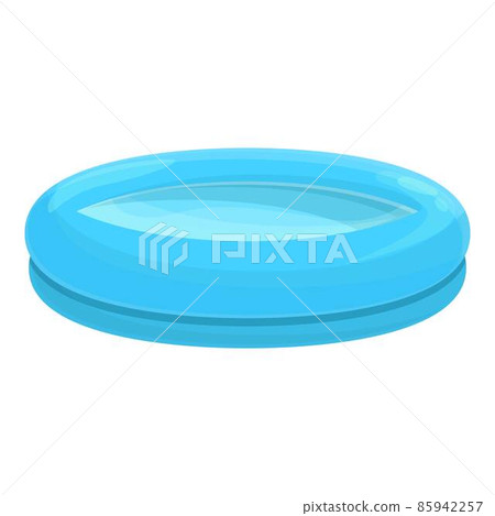 Blue inflatable pool icon cartoon vector. Float swim Blue inflatable pool icon cartoon vector. Float swim 85942257