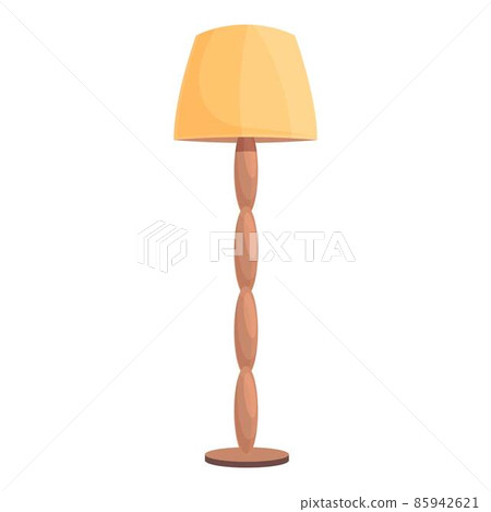 Interior torchere icon cartoon vector. Floor lamp 85942621
