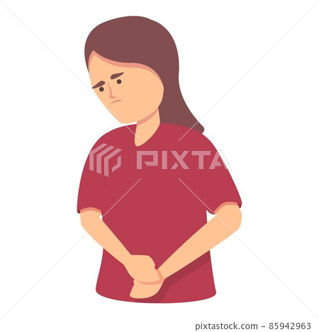 Modern menopause icon cartoon vector. Female hormone 85942963
