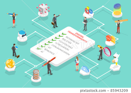 3D Isometric Flat Vector Conceptual... - Stock Illustration [85943209 ...