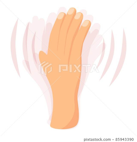 Shake hand icon cartoon vector. Panic attack 85943390