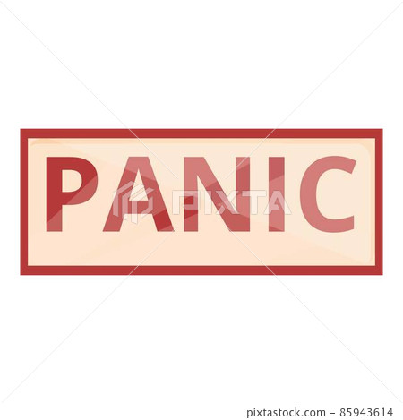 Panic icon cartoon vector. Anxiety stress Panic icon cartoon vector. Anxiety stress 85943614