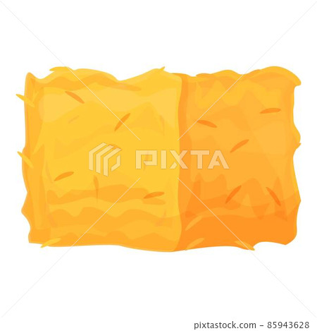 Harvest hay bale icon cartoon vector. Straw haystack Harvest hay bale icon cartoon vector. Straw haystack 85943628