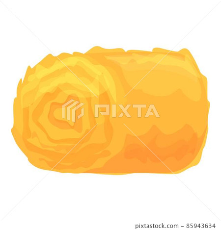 Wheat roll hay stack icon cartoon vector. Farm bale Wheat roll hay stack icon cartoon vector. Farm bale 85943634