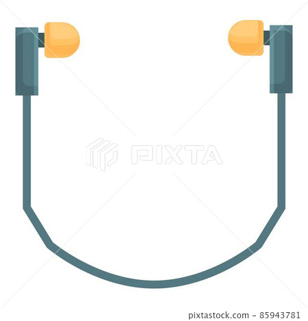 Hunter earplugs icon cartoon vector. Ear protection 85943781