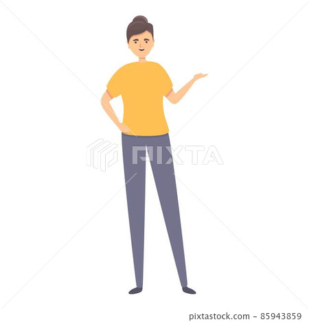 Debate speaker icon cartoon vector. Adult presenter 85943859