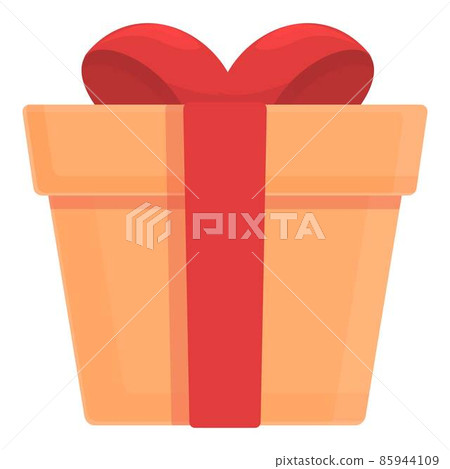 Gift package icon cartoon vector. Present box 85944109