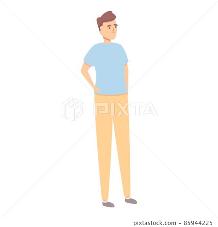 Young patient icon cartoon vector. Person man 85944225