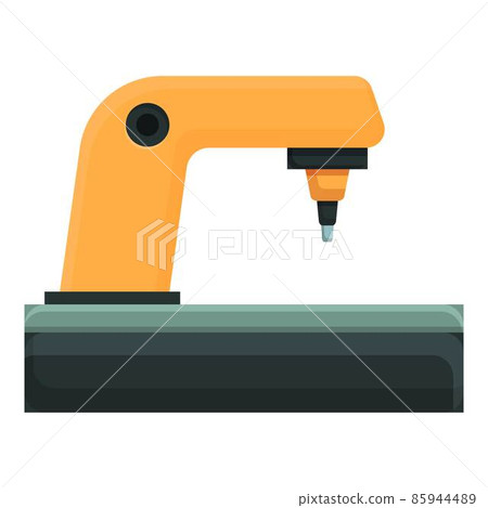 Industry arm robot icon cartoon vector. Factory machine 85944489
