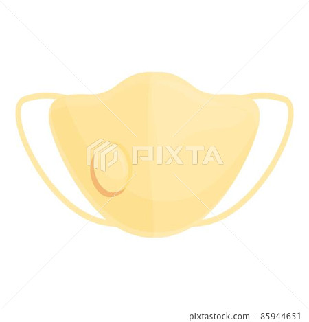 Pollution face mask icon cartoon vector. Medical safety 85944651