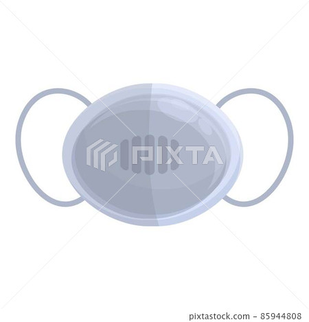 Hospital mask icon cartoon vector. Mouth wear Hospital mask icon cartoon vector. Mouth wear 85944808