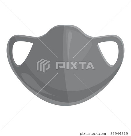 Textile face mask icon cartoon vector. Medical safety Textile face mask icon cartoon vector. Medical safety 85944819