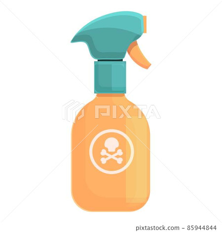 Danger chemical spray icon cartoon vector. Cleaner bottle Danger chemical spray icon cartoon vector. Cleaner bottle 85944844