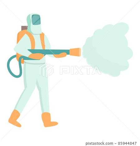 Chemical action icon cartoon vector. Control pest Chemical action icon cartoon vector. Control pest 85944847