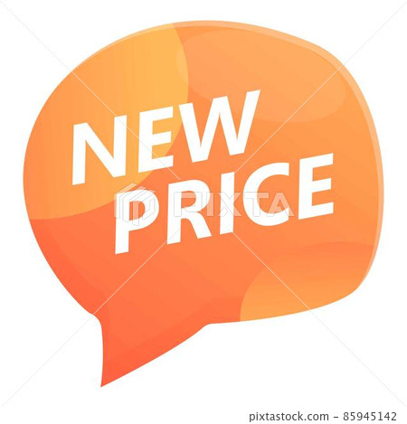 Sale new price icon cartoon vector. Label tag Sale new price icon cartoon vector. Label tag 85945142