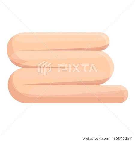 Cosmetic tower icon cartoon vector. Bathroom towel Cosmetic tower icon cartoon vector. Bathroom towel 85945237