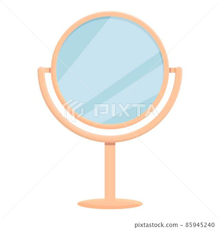 Room mirror icon cartoon vector. Hand frame 85945240