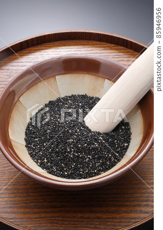 Roasted sesame and mortar Roasted sesame and mortar 85946956