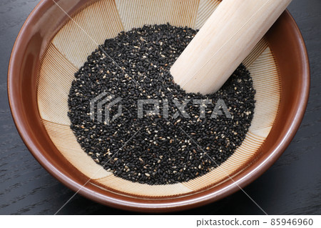 Roasted sesame and mortar Roasted sesame and mortar 85946960
