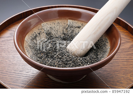 Roasted sesame pickpocket sesame mortar 85947192