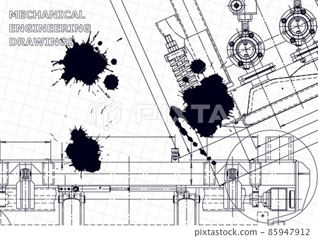 Mechanical engineering drawing. Machine-building industry. Instrument-making drawings Mechanical engineering drawing. Machine-building industry. Instrument-making drawings 85947912