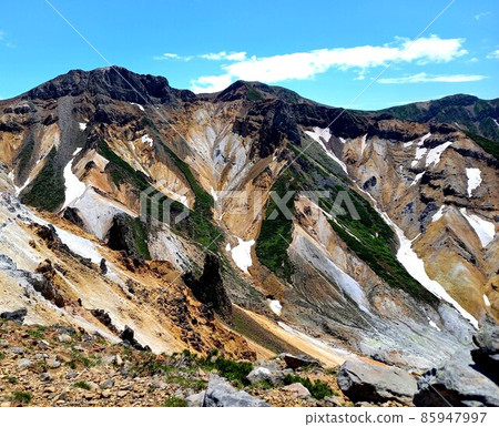 It is Mt. Kamihorokametoku on the Tokachidake mountain range in Hokkaido. It is Mt. Kamihorokametoku on the Tokachidake mountain range in Hokkaido. 85947997