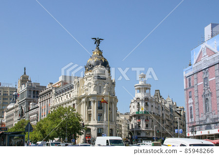 Landscape of Calle de Alcalá, Madrid, Spain Metropolis Building 85948266