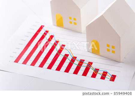 Housing and falling graph 85949408