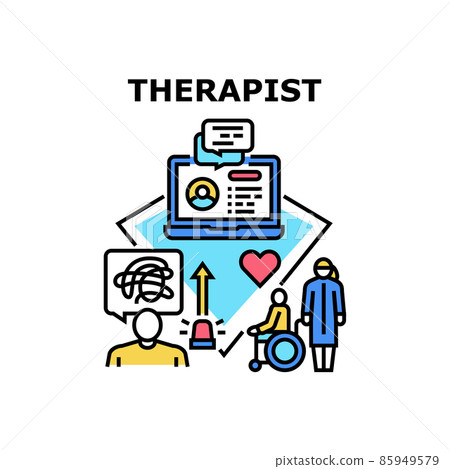 Therapist icon vector illustration Therapist icon vector illustration 85949579