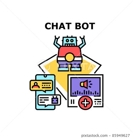 Chat bot icon vector illustration Chat bot icon vector illustration 85949627