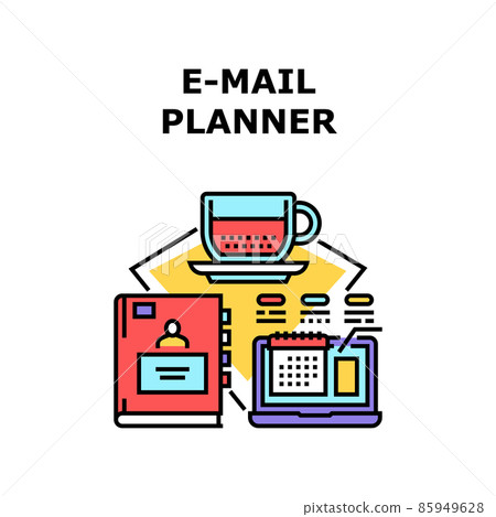 E-mail planner icon vector illustration E-mail planner icon vector illustration 85949628