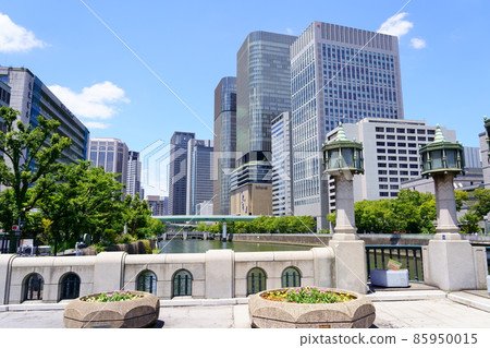 從淀屋橋（大阪北區）看中之島建築物 85950015