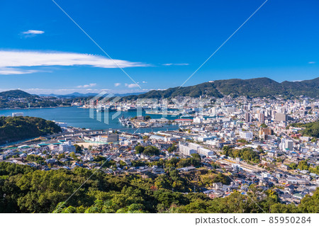 《Nagasaki Prefecture》 View of Tenjinyama Park, the cityscape of central Sasebo 《Nagasaki Prefecture》 View of Tenjinyama Park, the cityscape of central Sasebo 85950284