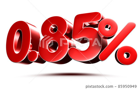 0.85 percent. 85950949