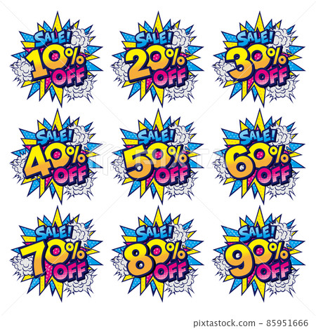 Sale price cut discount POP set material 85951666