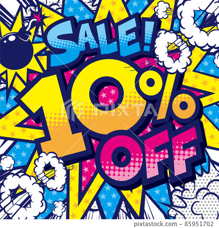 10% 折扣 POP 材料 85951702