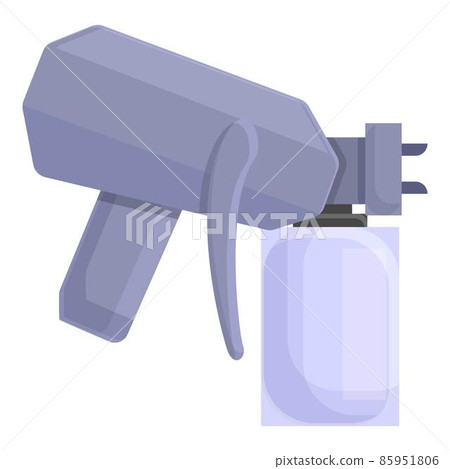 Work sprayer icon cartoon vector. Spray gun 85951806