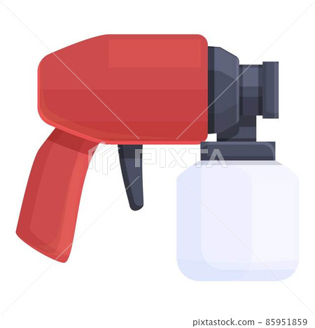 Airbrush painter icon cartoon vector. Paint gun Airbrush painter icon cartoon vector. Paint gun 85951859