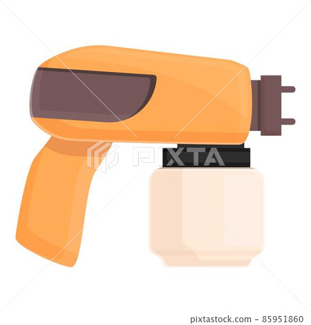 Painter gun icon cartoon vector. Air spray Painter gun icon cartoon vector. Air spray 85951860