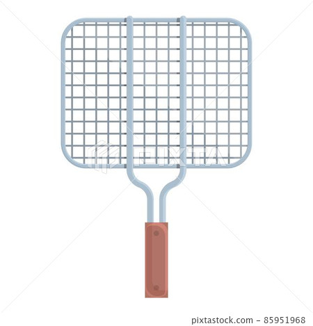 Grill bbq net icon cartoon vector. Cook food 85951968