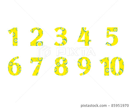 數字的插圖 彩色矢量圖 85951970