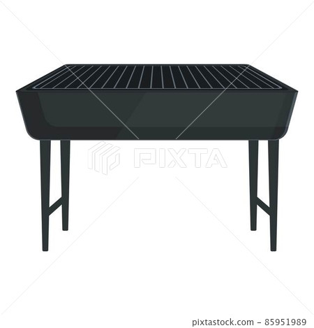 Steel grill icon cartoon vector. Cook food Steel grill icon cartoon vector. Cook food 85951989