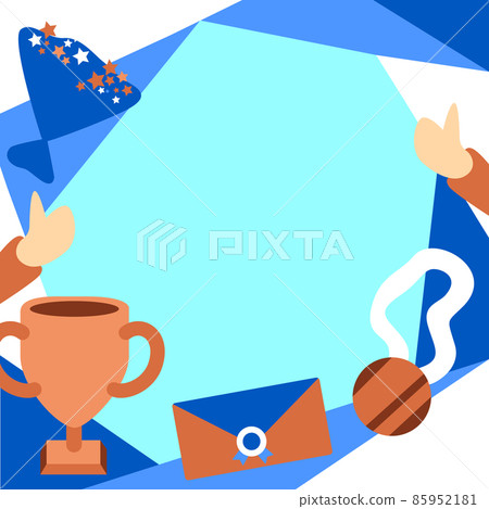 People Congratulating Success Presenting Earned Trophy Medals. Successful Teamwork Earning Prize For Combined Effort. Abstractly Presented Partnership Accomplishments. 85952181