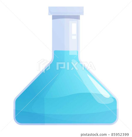 Blue flask gameplay icon cartoon vector. Casino bar 85952399