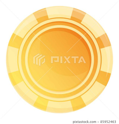Poker chips icon cartoon vector. Casino bar 85952463