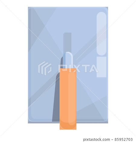 Wall plane icon cartoon vector. Mortar cement Wall plane icon cartoon vector. Mortar cement 85952703